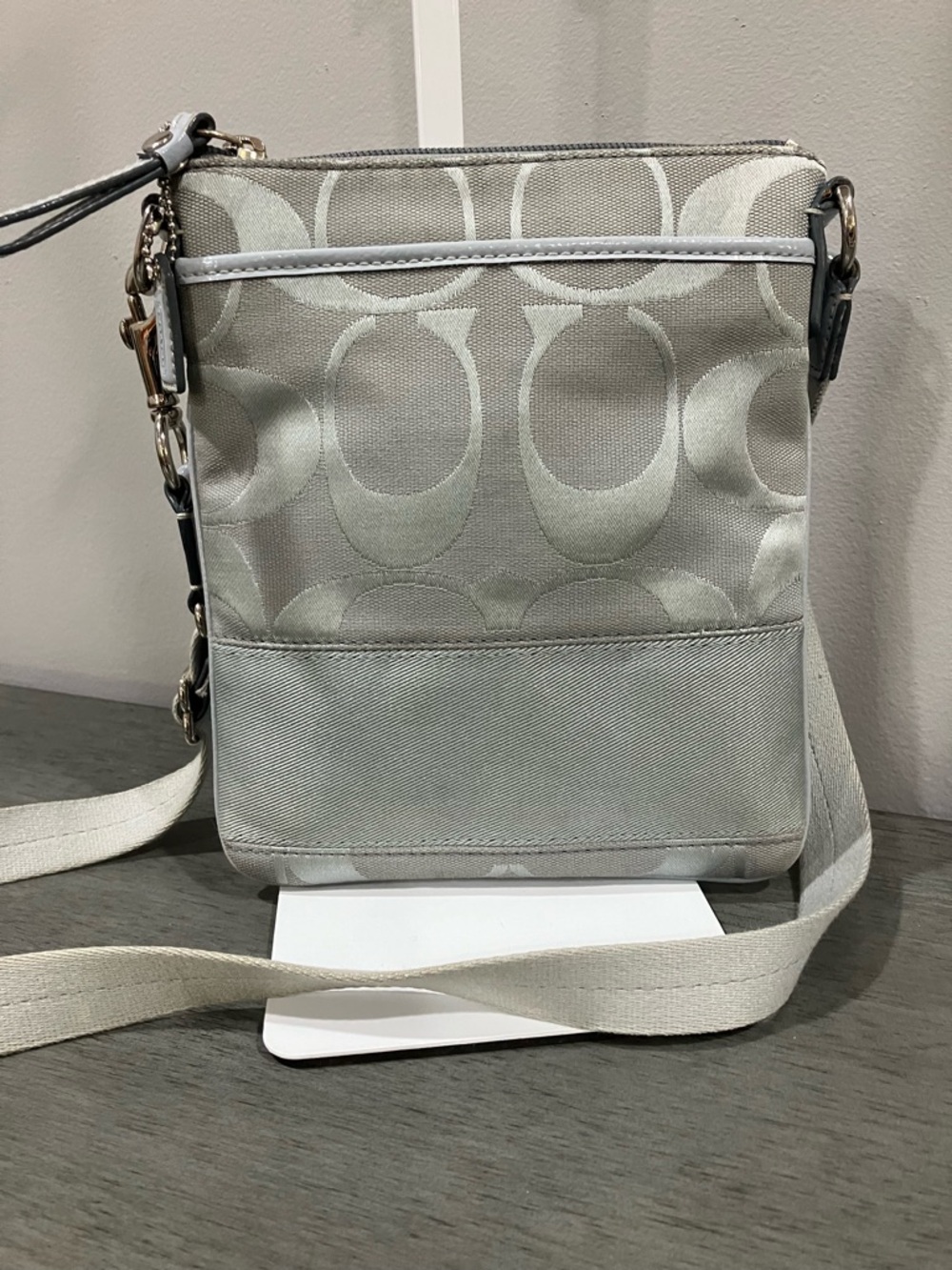 Coach Gray Signature Crossbody Bag